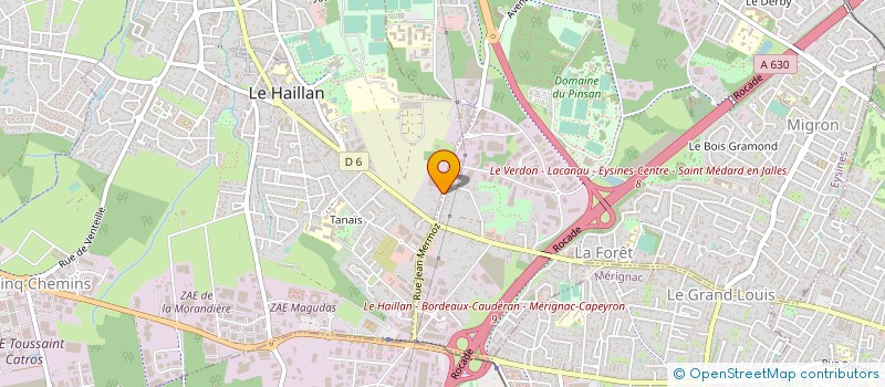 localisation de l'entreprise GUILLOTEAU IMMOBILIER  LE HAILLAN