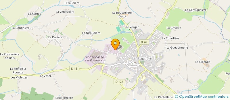 localisation de l'entreprise GUILLOTEAU TONY  LE BOUPERE