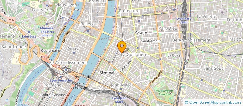 localisation de l'entreprise GUILLOTIERE ANIMATION  LYON