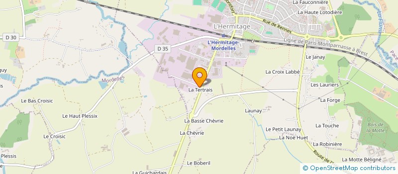 localisation de l'entreprise GUILLOTIN à L'HERMITAGE