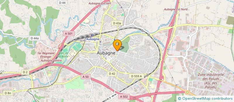localisation de l'entreprise GUILLOTIN PG à AUBAGNE