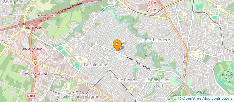 localisation de l'entreprise GUILLOTIN STEPHANIE à ORVAULT