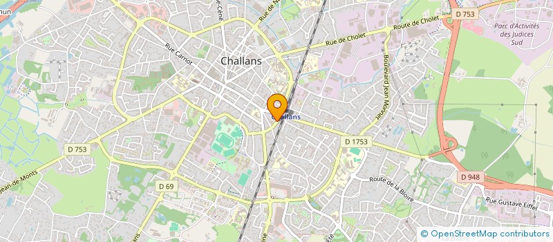 localisation de l'entreprise GUILLOU à CHALLANS