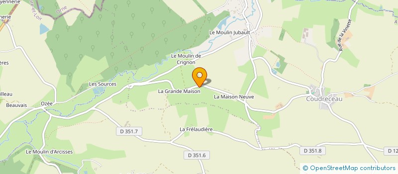 localisation de l'entreprise GUILLOU COUVERTURE à ARCISSES