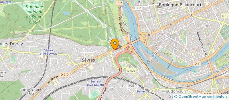 localisation de l'entreprise GUILLOU ET COMPAGNIE à SEVRES