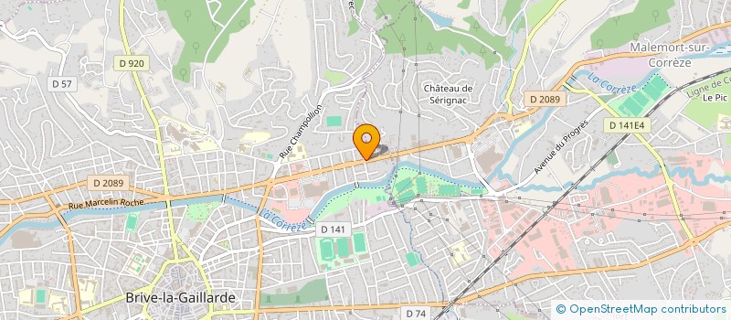 localisation de l'entreprise GUILLOU EURL à BRIVE-LA-GAILLARDE