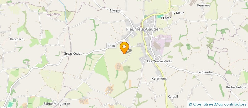 localisation de l'entreprise GUILLOU JEAN CHARLES  PLEUMEUR-GAUTIER