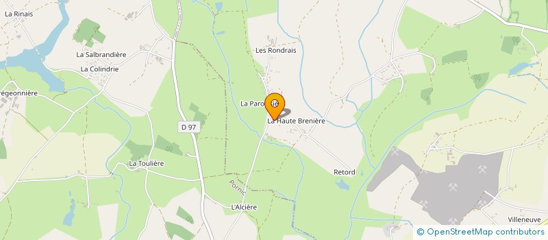 localisation de l'entreprise GUILLOU MICHEL MESSAGERIE  CHAUVE