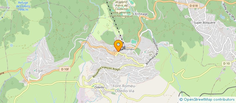 localisation de l'entreprise GUILLOUET  FONT-ROMEU-ODEILLO-VIA