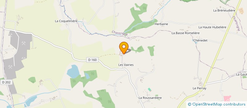 localisation de l'entreprise GUILLOUX  MONTREUIL-POULAY