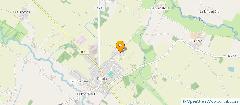 localisation de l'entreprise GUILLOUX GAGNEUX  PAULX