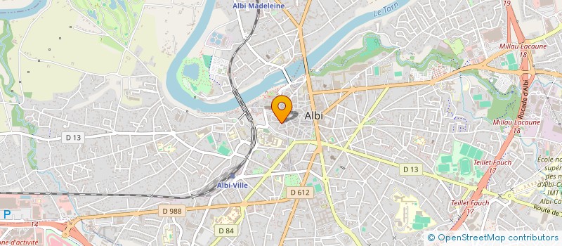 localisation de l'entreprise GUILMEAU-GREVEREND à ALBI