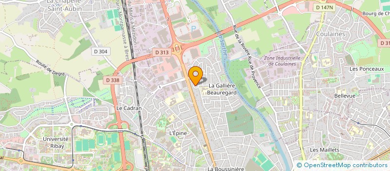 localisation de l'entreprise GUILMET  LE MANS