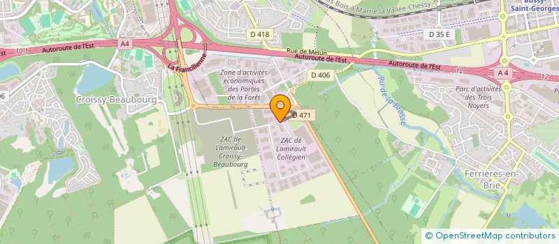 localisation de l'entreprise GUILMET SERRURIER VITRIER  BUSSY-SAINT-GEORGES