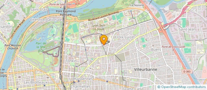 localisation de l'entreprise GUILMEZ  VILLEURBANNE