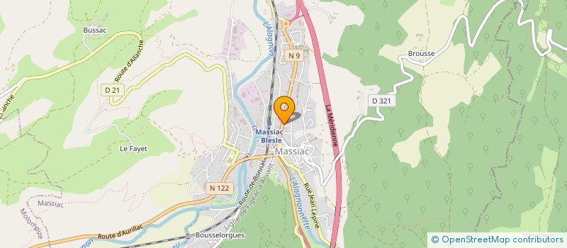 localisation de l'entreprise GUILS EVENT à MASSIAC