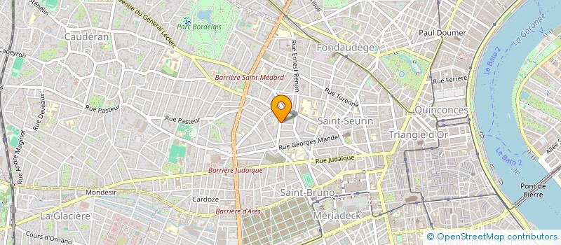 localisation de l'entreprise GUILTEX IMMO  BORDEAUX