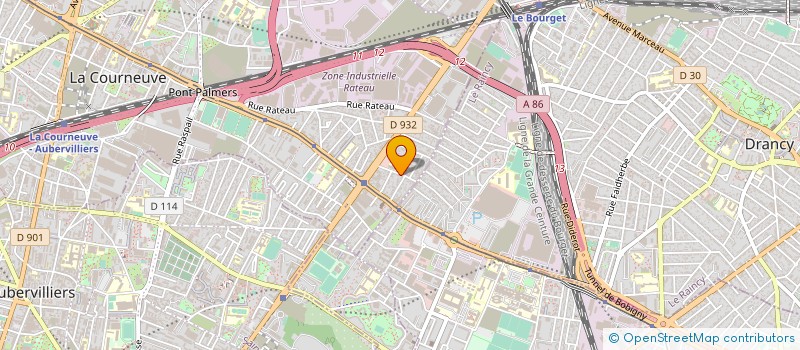 localisation de l'entreprise GUILVARD à LA COURNEUVE