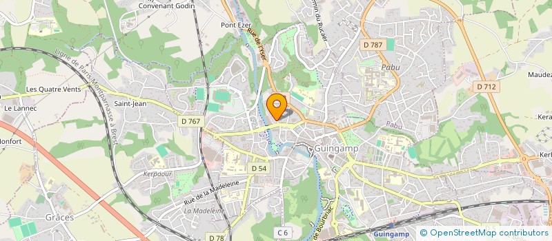 localisation de l'entreprise GUIM à GUINGAMP