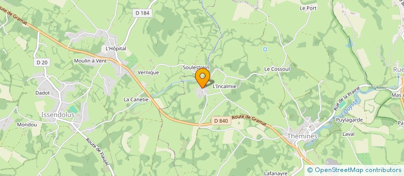 localisation de l'entreprise GUIMALO 46  MOLIERES