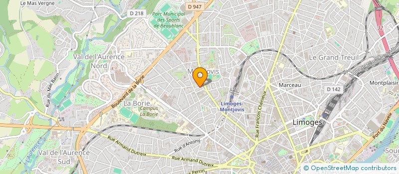 localisation de l'entreprise GUIMAPICOTI à LIMOGES