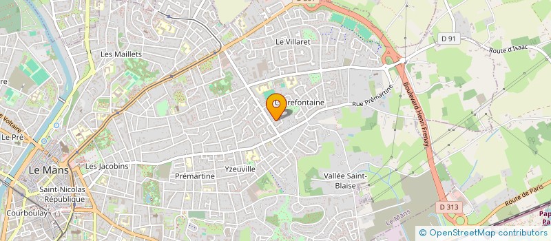 localisation de l'entreprise GUIMARANN à LE MANS