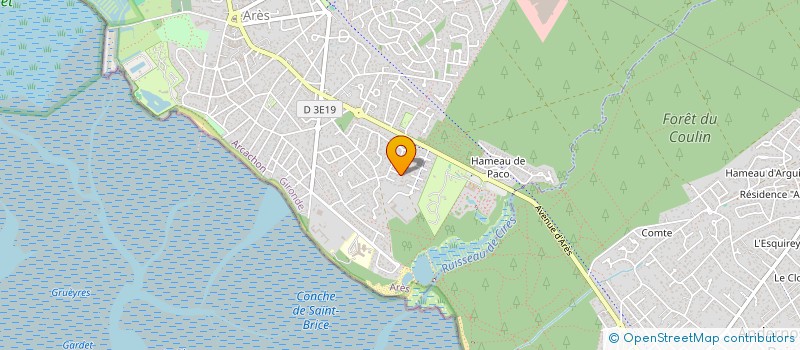 localisation de l'entreprise GUIMARD  ARES