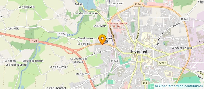 localisation de l'entreprise GUIMARD JEROME  PLOERMEL