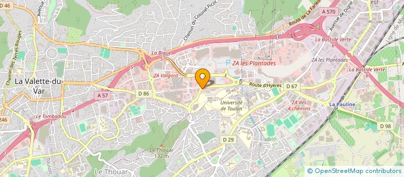 localisation de l'entreprise GUIMASE à LA VALETTE-DU-VAR