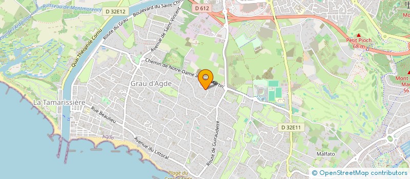 localisation de l'entreprise GUIMATCATAL  AGDE