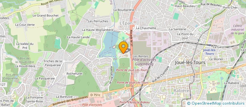 localisation de l'entreprise GUIMATHO à JOUE-LES-TOURS