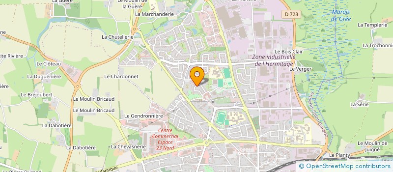 localisation de l'entreprise GUIMAU'VE  ANCENIS-SAINT-GEREON