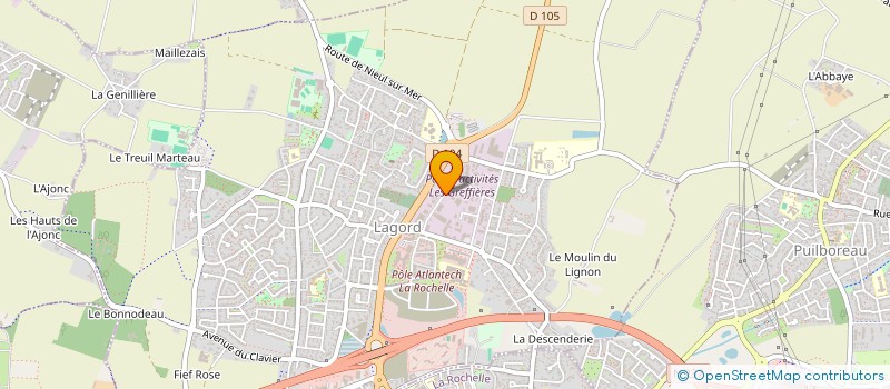 localisation de l'entreprise GUIMAX  LAGORD