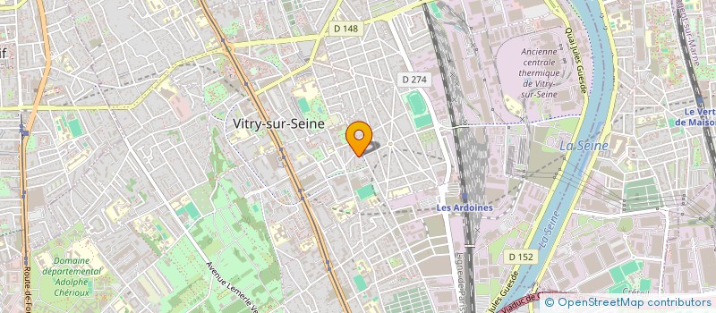 localisation de l'entreprise GUIMAX  VITRY-SUR-SEINE