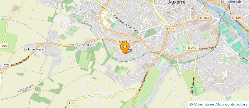 localisation de l'entreprise GUIMAX à AUXERRE