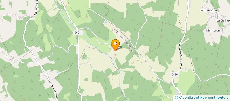 localisation de l'entreprise GUIMBAUD - JGMS  SAINT-GERMAIN-ET-MONS