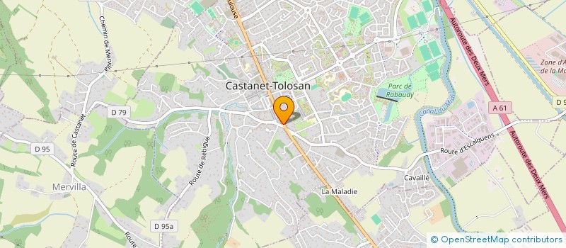 localisation de l'entreprise GUIMEL à CASTANET-TOLOSAN