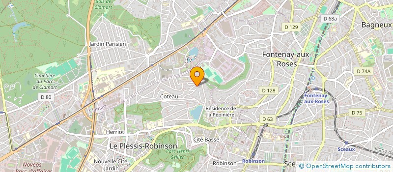 localisation de l'entreprise GUIMEL  LE PLESSIS-ROBINSON