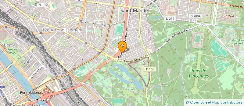 localisation de l'entreprise GUIMEL DALET à SAINT-MANDE