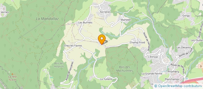 localisation de l'entreprise GUIMET  EPAGNY METZ-TESSY