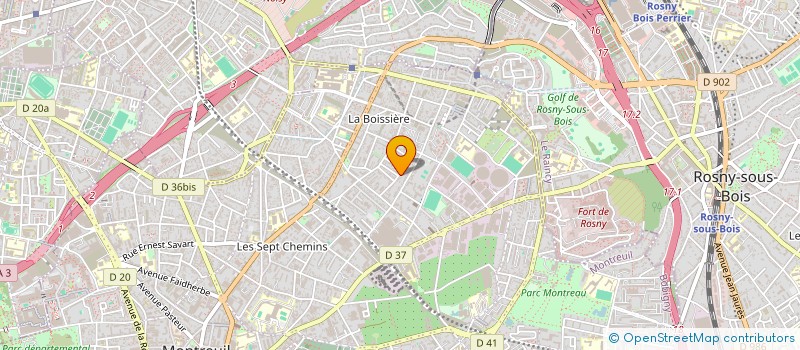localisation de l'entreprise GUIMIL à MONTREUIL