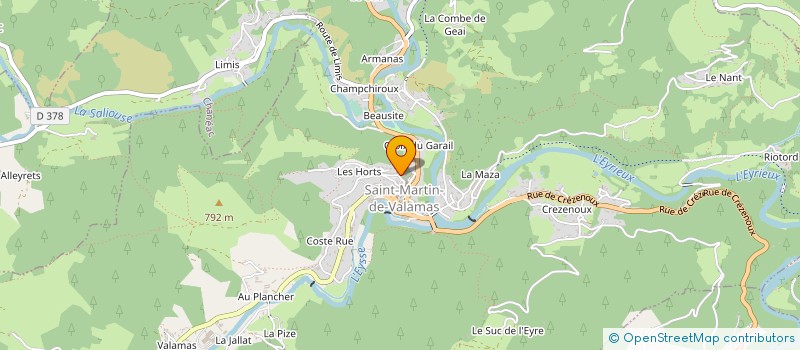 localisation de l'entreprise GUIMPERIE DE L'ARDECHE à SAINT-PERAY