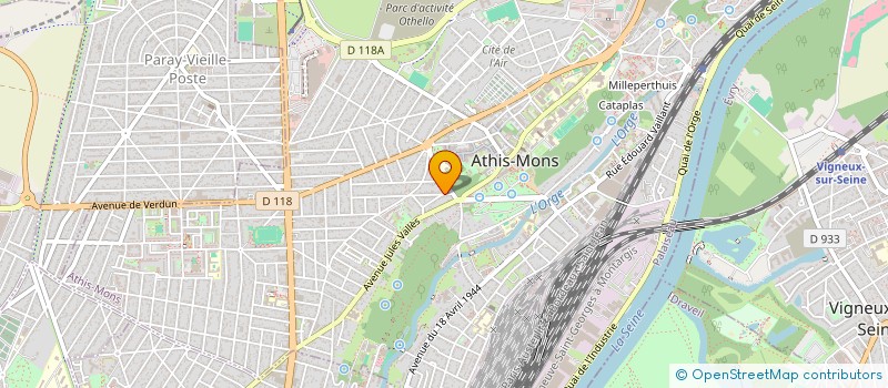 localisation de l'entreprise GUINAVINE à ATHIS-MONS