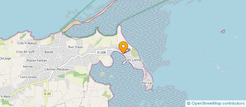 localisation de l'entreprise GUINAX  PLEUBIAN