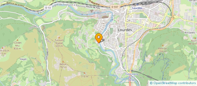 localisation de l'entreprise GUINBAR SARL à LOURDES