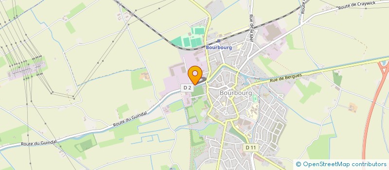 localisation de l'entreprise GUINDALIA  BOURBOURG