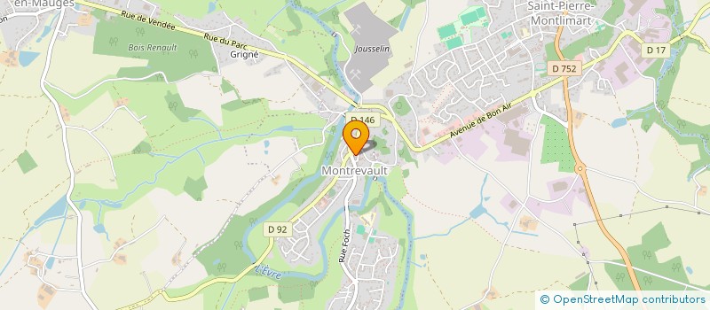 localisation de l'entreprise GUINE ENZO à MONTREVAULT-SUR-EVRE