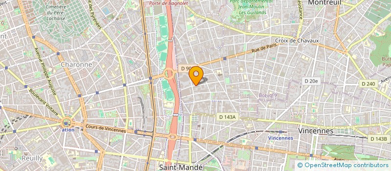 localisation de l'entreprise GUINEAU SERVICES à MONTREUIL