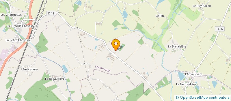 localisation de l'entreprise GUINEBAUD à LES BROUZILS