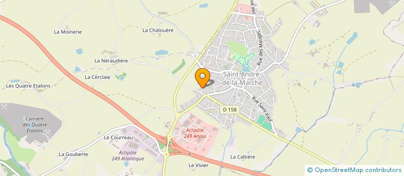 localisation de l'entreprise GUINEBAUD ELECTRICITE à SEVREMOINE